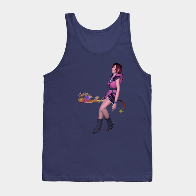 KH3 Kairi Tank Top by Akamaru01